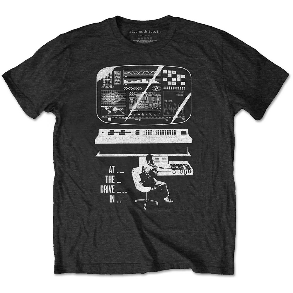 At The DriveIn - Monitor Heren Tshirt - Zwart